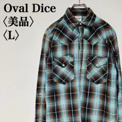 Oval Dice チェック柄ネルシャツ Lサイズ