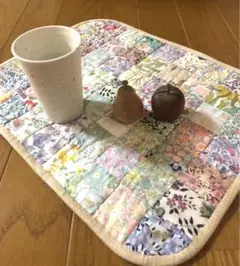 リバティ パッチワーク キルトマット❁⃘*.゜
