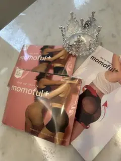 新品未使用品❣️momoful+ ヒップアップショーツ Mサイズ ブラック2枚組み