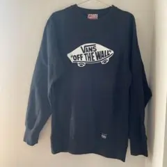 VANS オフ・ザ・ウォール ブラック トレーナ　Lサイズ