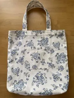 ハンドメイド　マチ有り　シンプルトートバッグ