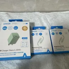 ANKER アダプター　ケーブル0.9✖︎2個