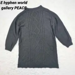 E hyphen world gallery PEACE ケーブルニット