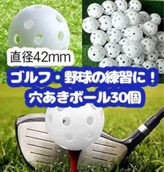 ボール 練習 室内 プラスチック 野球 ゴルフ 穴あき 白 ソフト バッティング