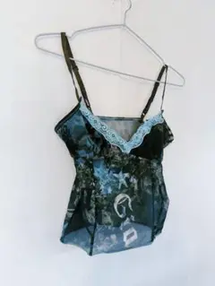 Y2K グランジ　シースルーキャミソール　open aesthetic