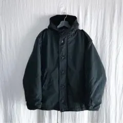 希少 80s カナダ軍 デッキジャケット LARGE 海軍 ダークグリーン