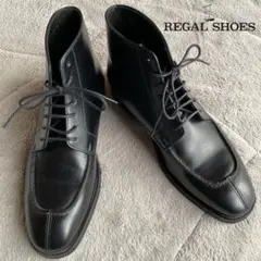 極美品　REGAL ビジネスブーツ　 ショートブーツ Uチップ　ブラック