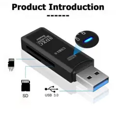 USB 3.0 カードリーダー SD TF 2 in 1