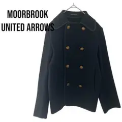 Moorbrookウールピーコート　ユナイテッドアローズ　ブラック金ボタン　S
