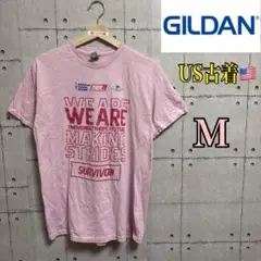 【アメリカ古着】GILDAN ピンク Tシャツ Mサイズ