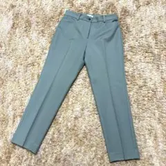 PLST リネンブレンドスティックパンツ ミントグリーン　Mサイズ