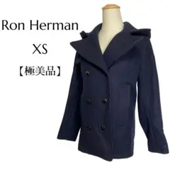 Ron Herman ロンハーマン 極美品 ウールPコート フード付き 紺 XS