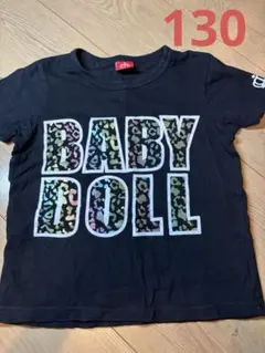 BABY DOLL カラフルヒョウ柄 Tシャツ　130