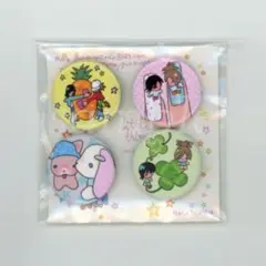 【新品】sunonebird ミニ缶バッジ　ピンバッジ　4枚セット　双子ベイビー
