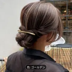 合金 バレッタ ゴールデン ヘアクリップ 日常着用 特別な場面に最適