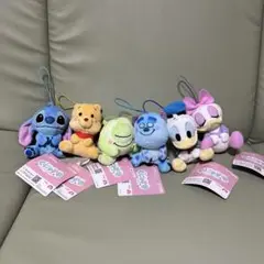 ディズニー　むにゃすや　マスコット　6個セット