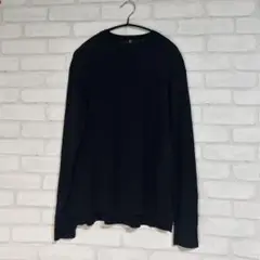 【UNIQLO +J/ユニクロ +J】ブラック 長袖 セーター S メンズ 秋冬