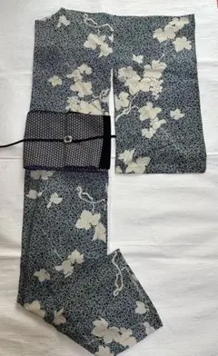 大正ロマン　アンティーク　夏着物　絽　ぶどう柄