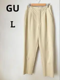 GU スラックスパンツ　イエロー　L