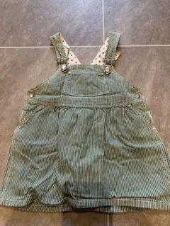 PETIT BATEAU ストライプオーバーオール 18M