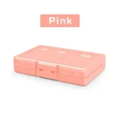 24枚 任天堂 Switch スイッチゲームソフト収納ケース ピンク pink