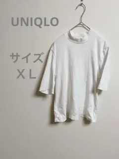 UNIQLO ユニクロ ホワイト 半袖 Tシャツ クルーネック シンプル ＸＬ