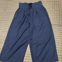 ネイビー ワイドパンツ LLサイズ