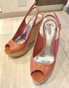 GUCCI ウェッジソールパンプス