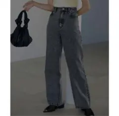 ameri アメリMEDI MODERATELY STRAIGHT DENIM