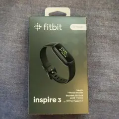 未使用品　google　fitbit Inspire 3ブラック　スマートバンド