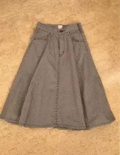 Leeデニムフレアスカート　ヒッコリーストライプ　Sサイズ