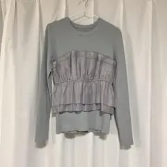 vis ビスチェドッキングニット　グレー　F