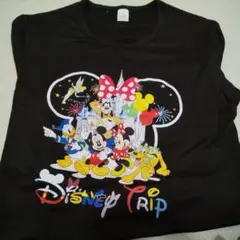 ディズニー トリップ Tシャツ 黒 半袖