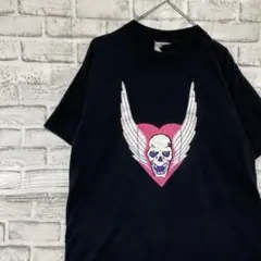USA製90sヴィンテージTシャツ！シングルステッチ　ブラック半袖古着L73