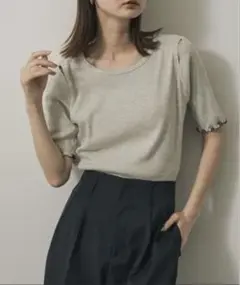 【新品・未使用】SENSE OF PLACE カットアウトピグメントTシャツ