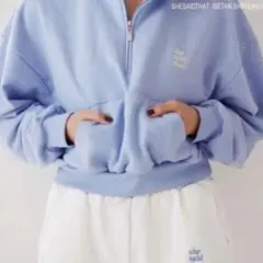 shesaidthat ハーフジップトレーナー