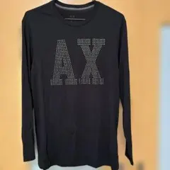 Armani Exchange AXロゴ 長袖Tシャツ L ブラック