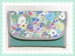 【花柄】通帳ケース　お薬手帳ケース