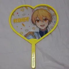 ROOT ハート型うちわ イエロー