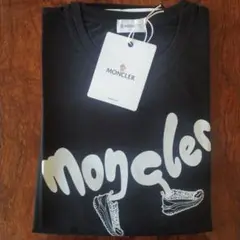 Moncler ロゴプリント Tシャツ 黒