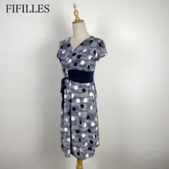FIFILLES ジャージー素材 ドットデザイン ストレッチ フランス製