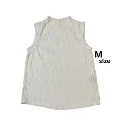 タンクトップ おしゃれ着 ソリッド スタンドネック M 夏服