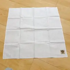 バンダナ 日本製 無地53cm×53cm 大判三角巾 調理実習 ホワイト