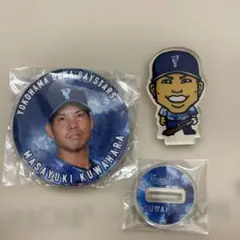横浜DeNA ベイスターズ桑原選手 記念バッジ・キーホルダーセット