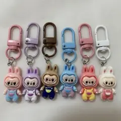 Labubu(ラブブ)ぬいぐるみストラップ　キーホルダー6個セット5