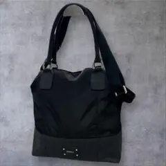C389/FURLA フルラ バッグ ブラック 2way 通勤 ビジネス