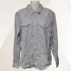 AMERICAN EAGLE　アメリカンイーグル　シャツ　ブルーグレー　メンズ