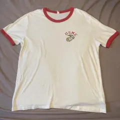 USMC Tシャツ アメリカ軍 海兵隊 リンガーT 軍物 ヴィンテージ 古着
