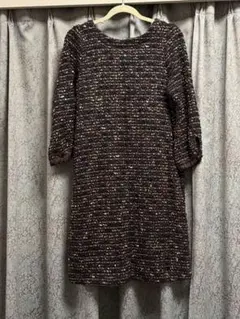 Hampstead ワンピース ツイード 黒 ハムステッド ブラック