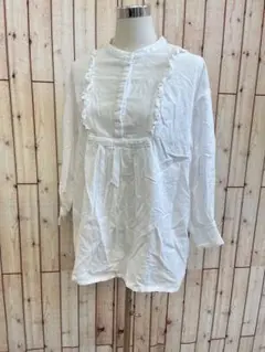 ⭐︎JUNOAH⭐︎春夏爽やかゆったりコットンシャツ【中古】a13